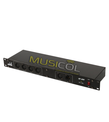 מפצל / מגבר 4 ערוצים GP-4DR DMX 