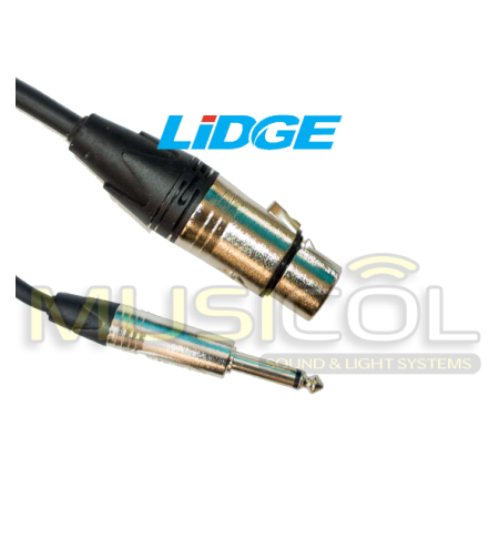כבל מעביר XLR - PL באורך 20 סמ' LIDGE YM-381E