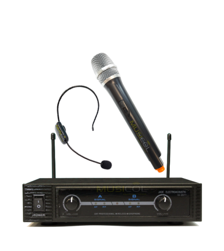 זוג מיקרופונים אלחוטיים ידני + מדונה JADE IU-2071-HMT