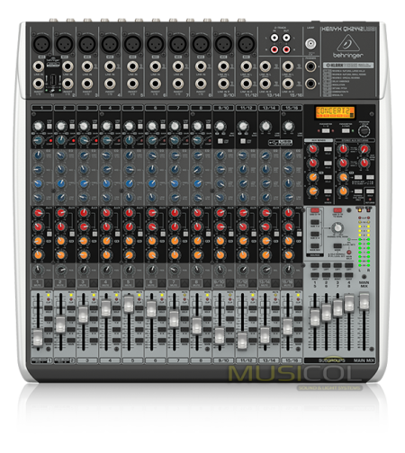 מיקסר 18 כניסות כרטיס קול ואפקט לשירה QX2442USB