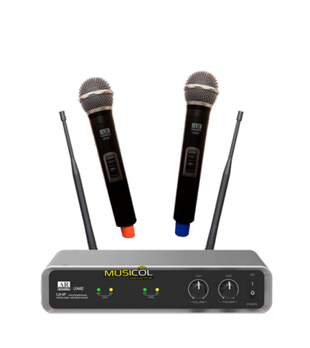 זוג מיקרופונים אלחוטיים ידניים AR-ACOUSTIC UX42