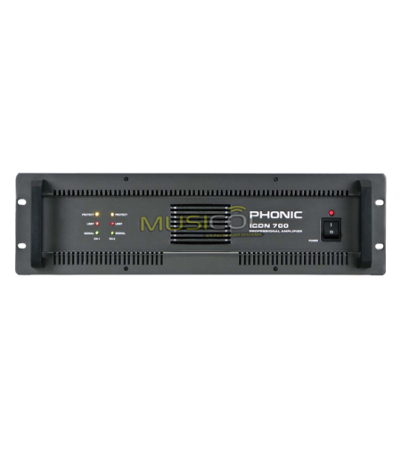 מגבר הספק 2X400W עם שנאי קו PHONIC ICON700