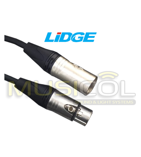 כבל DMX באורך 1 מ' LIDGE YM-381A-1M XLR-XLR