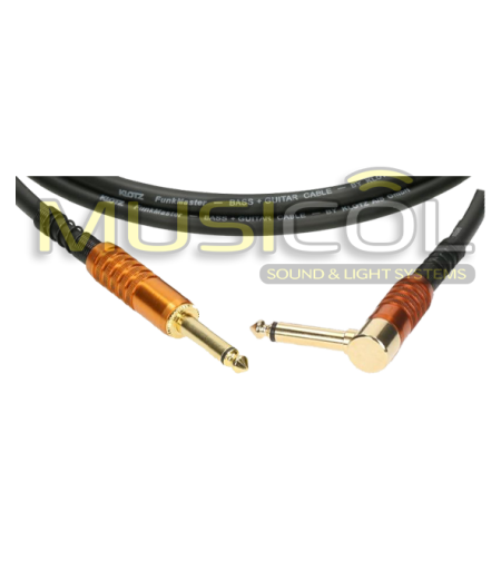 כבל גיטרה ובס באורך 3 מטר KLOTZ FunkMaster TM-R0300