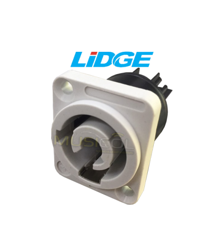 מחבר POWER-CONNECTOR לפנל לבן LIDGE LS-3MP