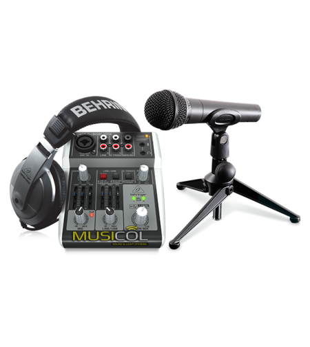 חבילת הקלטה לאולפן BEHRINGER PODCASTUDIO-2 USB
