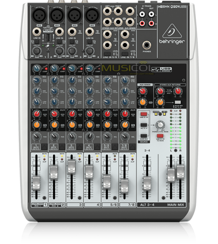 מיקסר 8 כניסות עם כרטיס קול Q1204USB