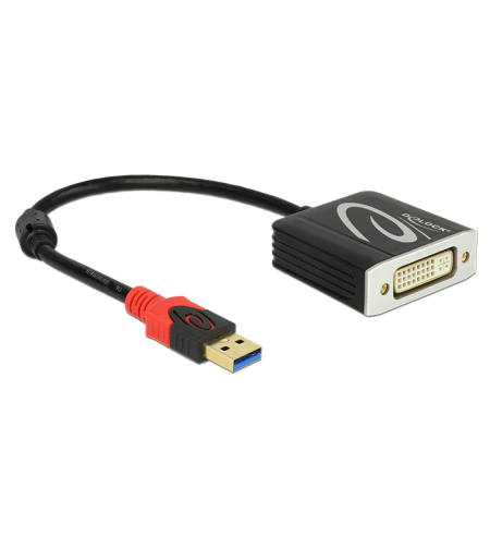 מתאם USB 3.0 זכר ל- יציאת DVI נקבה