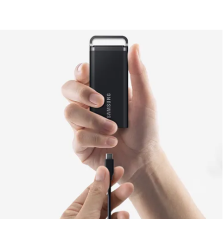 כונן SSD חיצוני נייד Samsung Portable SSD T5 EVO USB 3.2 2TB דגם MU-PH2T0S/WW בצבע שחור