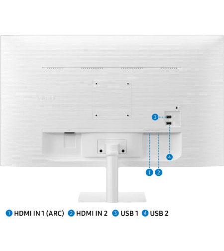 מסך מחשב Samsung Smart MonitorS32DM501EM D5 SMART (WIFI & BT)Full HD סמסונג