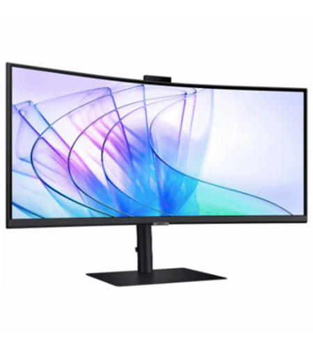 מסך מחשב ‏34 ‏אינטש Samsung ViewFinity S6 S34C650VAM Type-c 90W & LanIR CAMERA 5MP & KVM סמסונג
