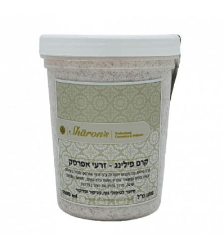 שרונס'- קרם פילינג זרעי אפרסק 1 ליטר