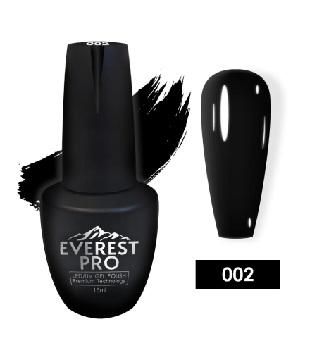 לק ג'ל אוורסט EVEREST PRO 002 שחור
