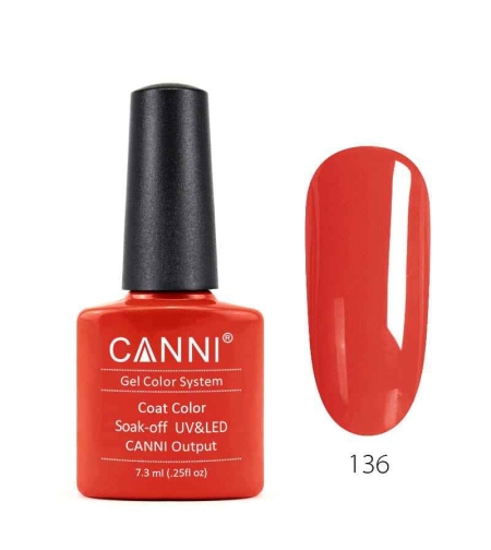 לק ג'ל קאני 7.3 מ''ל - CANNI 136
