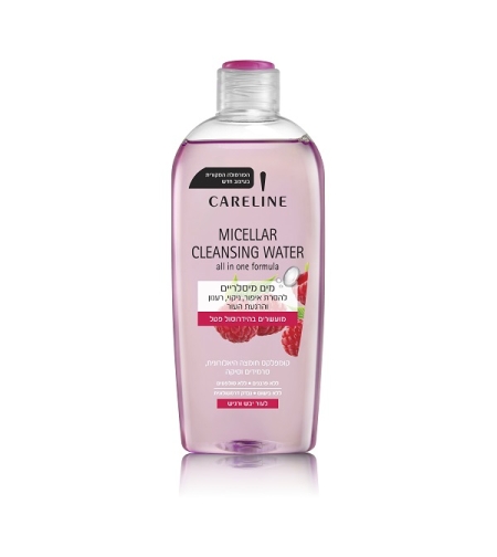 Micellar Cleansing Water מי פנים מיסלריים פטל לעור יבש/רגיש