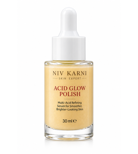 ACID GLOW POLISH – Niv Karni Skin Expert | סרום רב־חומצות לחידוש, החלקה ושיפור מראה העור