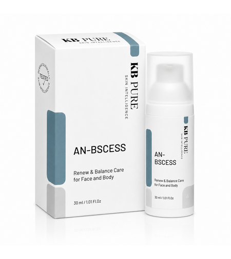 AN-BSCESS - KB PURE | אנבצס תכשיר איזון ושיקום לעור שמן, בעייתי ונוטה לפצעונים | קייבי פיור
