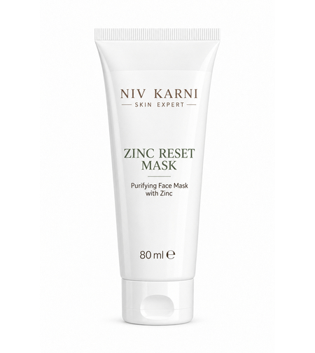 ZINC RESET MASK – Niv Karni Skin Expert | מסכת אבץ מטהרת לעור שמן, מעורב ונוטה לפצעונים