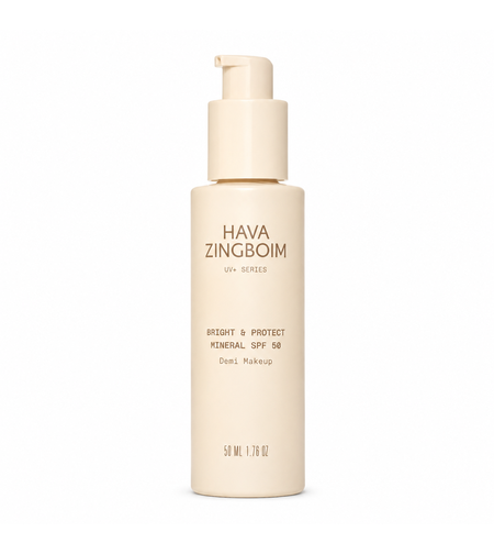 Bright & Protect Mineral SPF 50 Demi Makeup | קרם הגנה מינרלי SPF 50 עם גוון - חווה זינגבוים