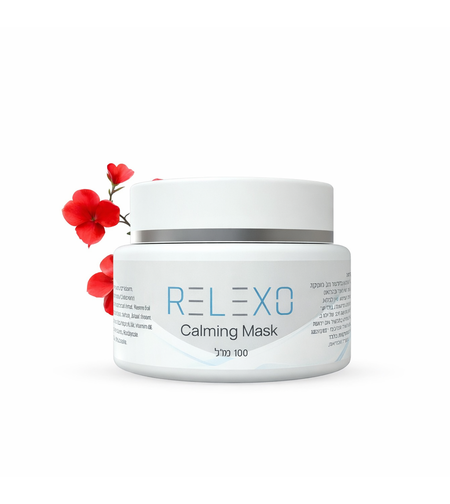 רילקסו- מסכת פנים טיפולית להרגעה, דלקתיות, יובש גירוי ואדמומיות