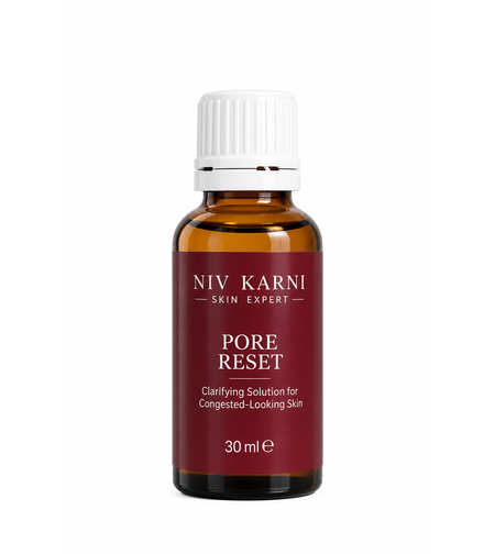PORE RESET – Niv Karni Skin Expert | תמיסה פעילה לנקבוביות, ראשים שחורים ולבנים וקומדונים כלואים