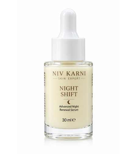 NIGHT SHIFT – Niv Karni Skin Expert  | סרום לילה רטינול מתקדם לחידוש העור, אנטי אייג׳ינג שיפור המרקם ומראה מתוח וחלק יותר