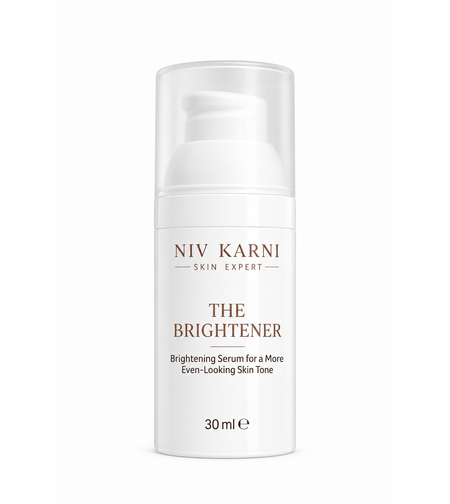 THE BRIGHTENER – Niv Karni Skin Expert | סרום מדכא מלנין להבהרת כתמים, פיגמנטציה ואחידות גוון העור