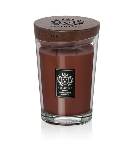 Gentlemen’s Lounge | Vellutier – נר ריחני בניחוח עור, ארז וברגמוט