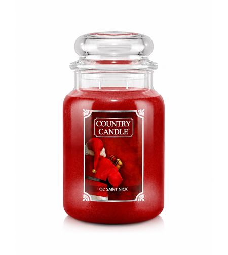 Country Candle – Ol’ Saint Nick | נר ריחני בניחוח פירות אדומים, וניל ותבלינים חמים