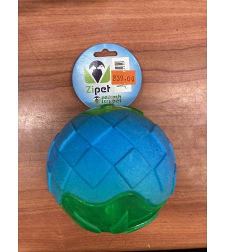צעצוע לכלב - כדור גומי עם צפצפה ואורות