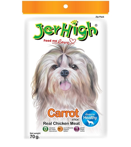 חטיף לכלב ג'רהיי מקלות בטעם עוף וגזר -Jerhigh