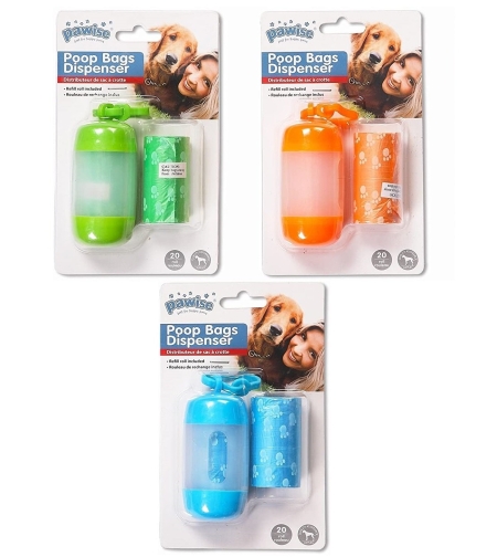 מתקן לשקי קקי לאחסון שקיות - Pawise poop bag dispenser