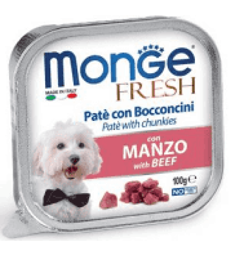 מונג' פטה בטעם בקר מעדן לכלב - 100 גר' Monge