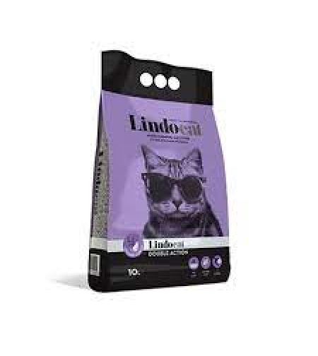 חול לינדו קט מתגבש וריחני לחתול 10 ליטר - Lindocat - בריח לוונדר.