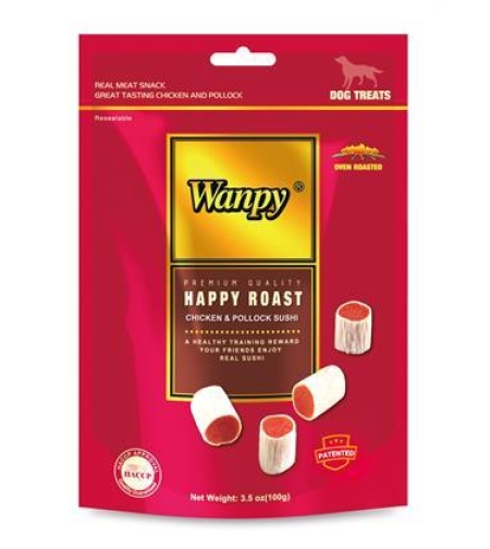 חטיף לכלב וונפי סושי בטעם עוף - Wanpy