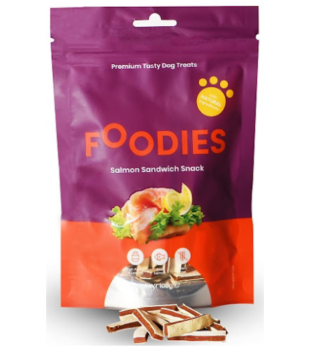חטיף לכלב פודיס סנדוויץ' סלמון - Foodies