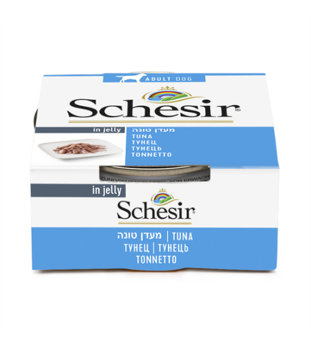 שזיר לכלב מעדן טונה 150 גר' - Schesir Dog