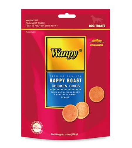 חטיף לכלב וונפי צ'יפס בטעם עוף - Wanpy