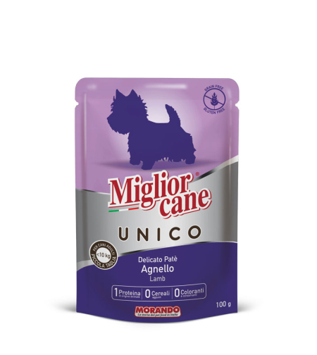 מיגליאור פאוץ' פטה בטעם כבש מעדן לכלב- 100 גר' Miglior cane