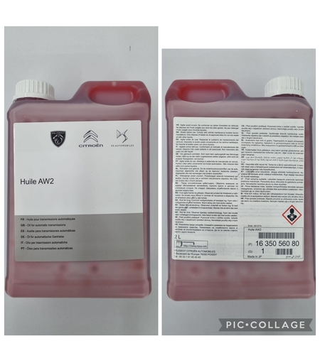 נוזל גיר אייזן 8 הילוכים AW2 AXN8 לפיז'ו וסיטרואן 2 ליטר