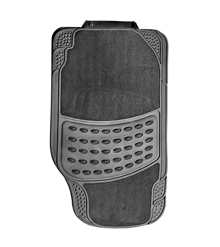 סט שטיחים אפור גומי+לבד