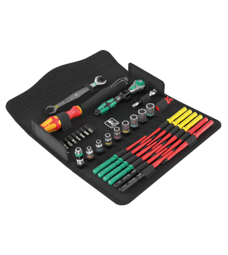 סט תחזוקה בוקסות ומברגים 1000V ובוקסות Wera Kraftform Kompakt W 1