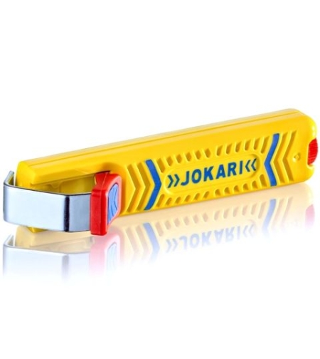 Jokari 10270 Secura Cable Stripping Knife for All Standard Round Cables, No. 27, 13.2cm L x 2.9cm W x 3.5cm H