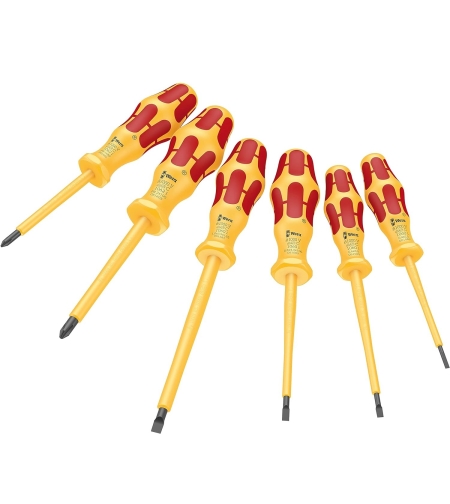 Wera 1060 i/1062 i/6 Kraftform VDE screwdriver set, 6 pieces