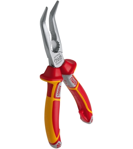 NWS Chain Nose Pliers (Radio Pliers) angled 45° VDE 205mm