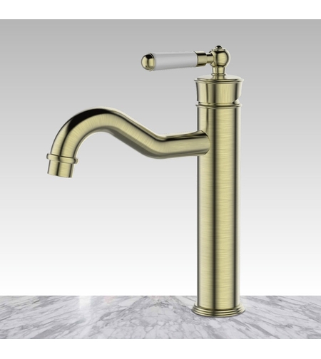 ברז לכיור אמבטיה ברונזה ידית מעוצבת 521BR