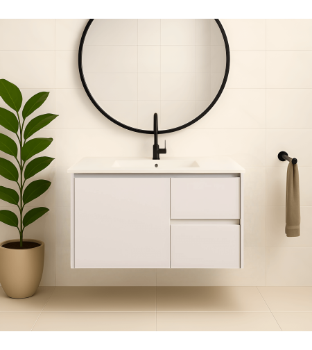 ארון אמבטיה תלוי דגם שוהם כולל מראה מרחפת