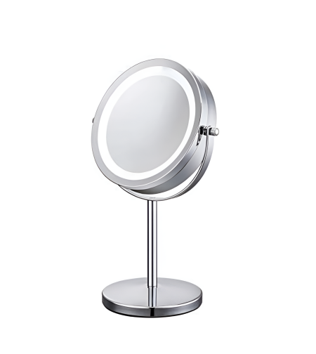 מראה מגדילה מונחת עם תאורה פי 5 ניקל