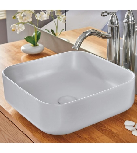 כיור אמבטיה מונח דגם אורלינס בטון בהיר מט