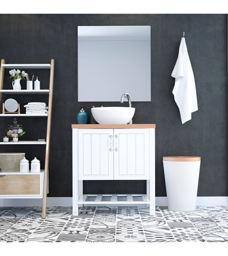 ארון אמבטיה אופק בוצ'ר כולל כיור מונח